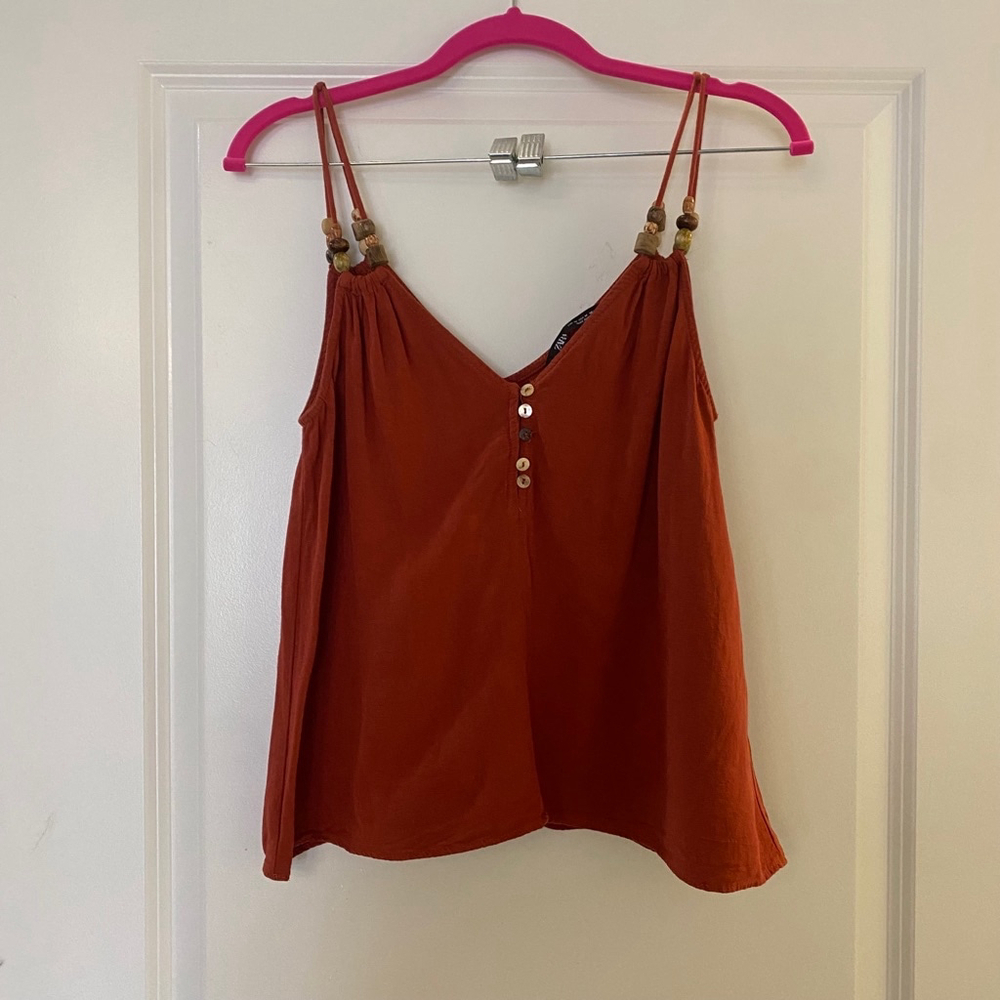 Women's Zara Tank Top Size M Orange​